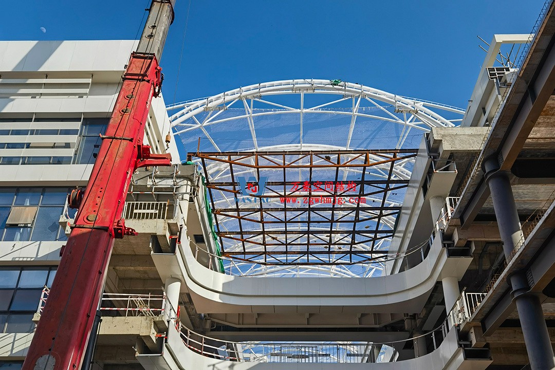 工程進(jìn)度全速推進(jìn)，PTFE膜材張拉在即！