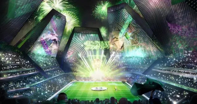 沙特公布2034年世界杯的15個(gè)場(chǎng)館設(shè)計(jì)，預(yù)計(jì)耗資數(shù)千億美元