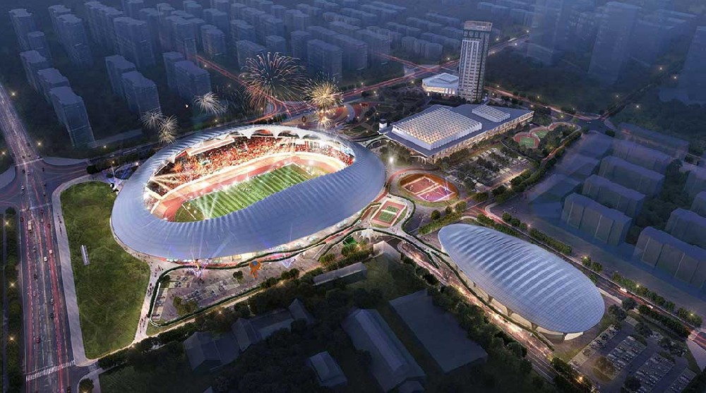 重磅進(jìn)展！蓬萊體育場(chǎng)邁入膜結(jié)構(gòu)安裝關(guān)鍵期